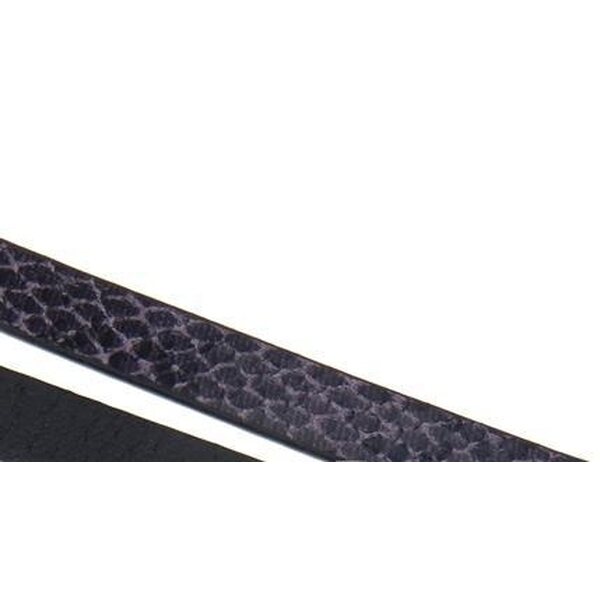 Nahkanauha litteä 10 x 2 mm violetti käärmekuvio, 1 metri
