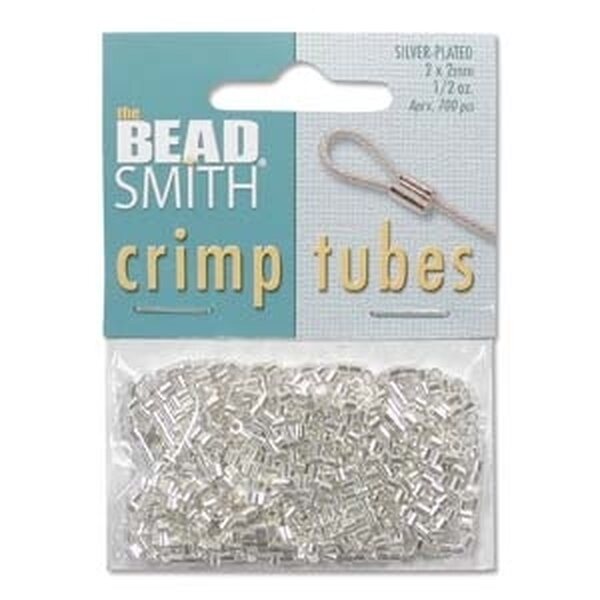 Kiinnityshelmi putki 2 x 2 mm hopeoitu, n. 400 kpl