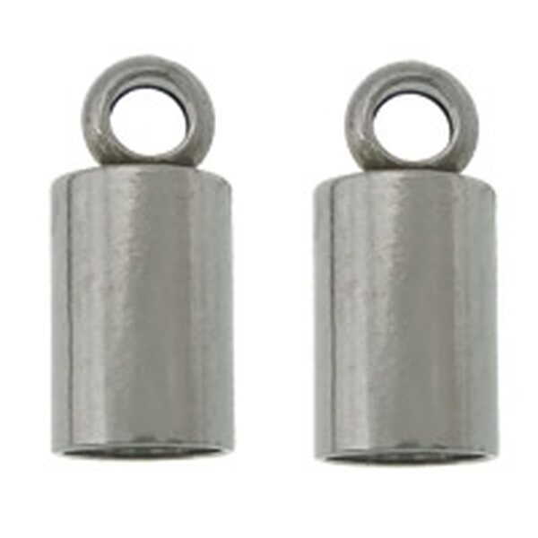 Liimattava nauhanpää 4x9mm, sisämitta 3.5mm, ruostumaton teräs, 10 kpl