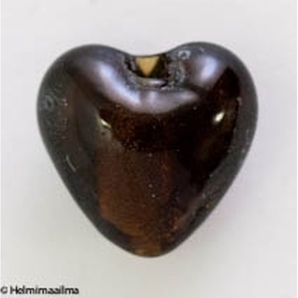 Hopeafoliosydän 12 mm, ruskea, 1 kpl