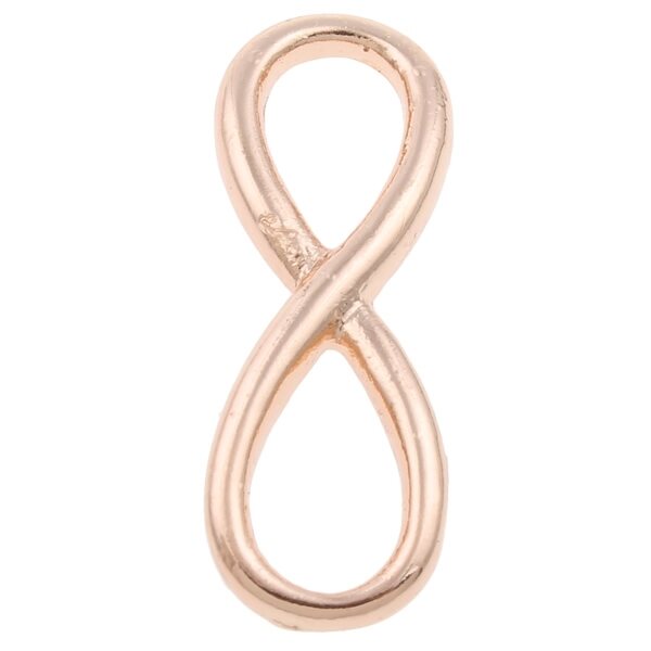 Korulinkki Eternity/Infinity ruusukullanvärinen 30 x 10 mm, 2 kpl