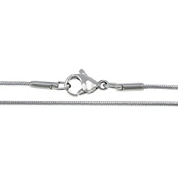 Valmis kaulaketju papukaijalukolla käärmeketju 1,2 mm, pituus 40,5 cm