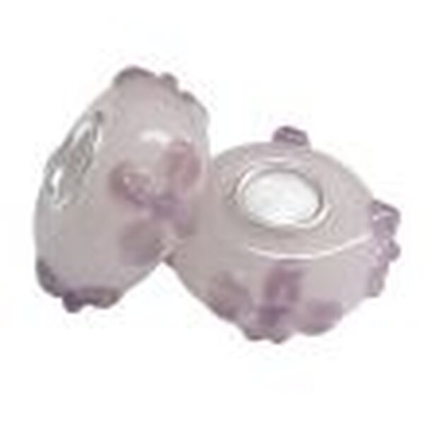 Pandora lamppuhelmi ametisti vaaleapurppura kohokukilla 17 x 7 mm, 1 kpl