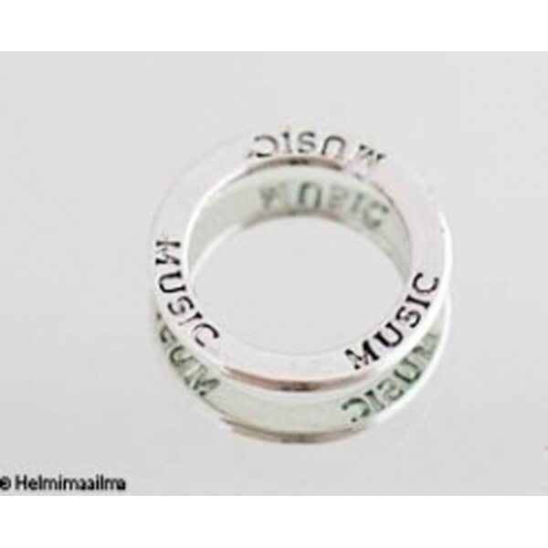 Metallihelmi rengas 22 mm, "MUSIC", 1 kpl