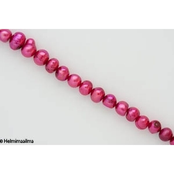 Makeanvedenhelmi pyöreähkö 7-8 mm, n. 38 cm nauha