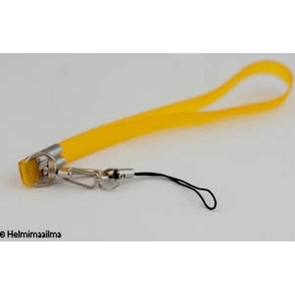 Kännykkäkorunauha keltainen kok. pituus 21 cm, 1 kpl