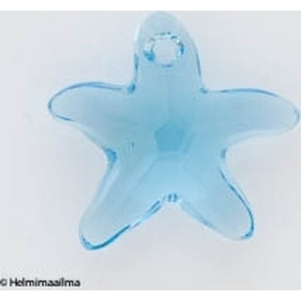 Swarovski kristalliriipus meritähti 16 mm aqua, 1 kpl