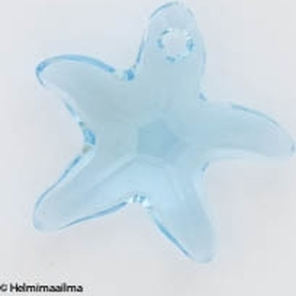 Swarovski kristalliriipus meritähti 20 mm aqua, 1 kpl