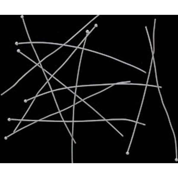 Korupiikki hopeoitu pallopää 50x0,5 mm pallo 1,5 mm, 10 pc