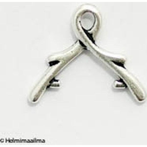 Tierra Cast TierraCast® Vine Briolette riipuspidike hopeoitu, 12,5 mm, 1 kpl
