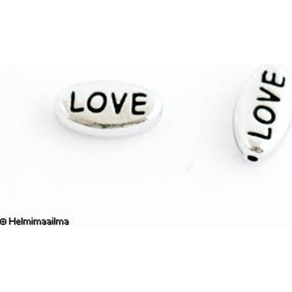 Tierra Cast ® viestihelmi "LOVE" 11x6x3 mm, 1 kpl