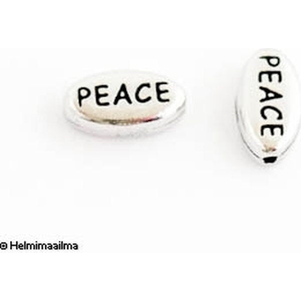 Tierra Cast ® viestihelmi "PEACE" 11x6x3 mm, 1 kpl