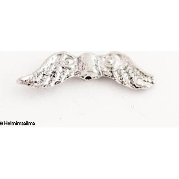 Metallihelmi enkelinsiipi antiikkihopea 23x7 mm, 8 kpl