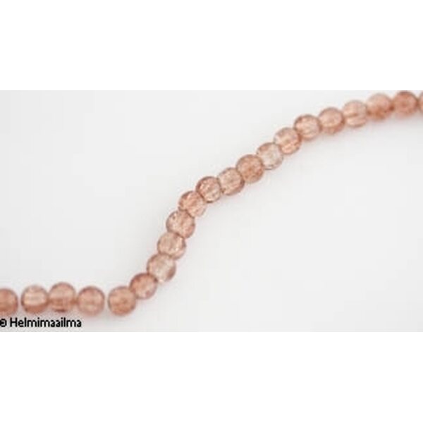 Särölasihelmi vaaleanruskea 8 mm, n. 81 cm nauha