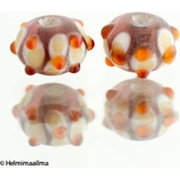 Lamppuhelmi abakus ametisti 12x8 mm, 1 kpl