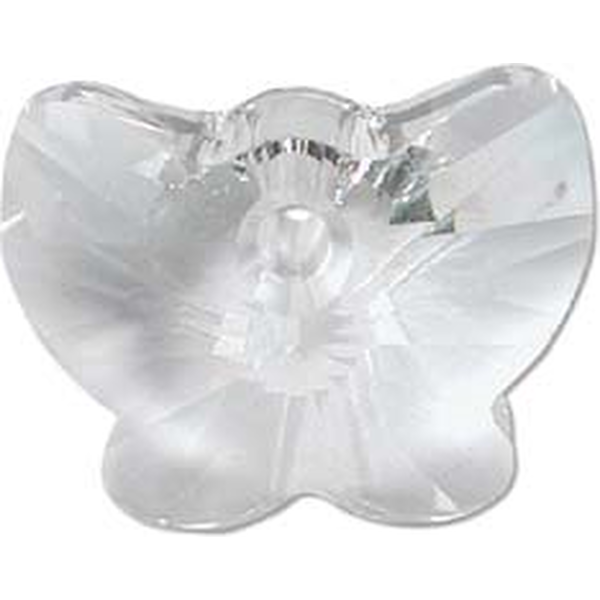 Swarovski kristalliperhosriipus, 18mm, Crystal, 1 kpl