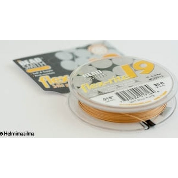 Flex-Rite 0,45 mm 19-kierteinen koruvaijeri 24k kullalla päällystetty 9,14 m