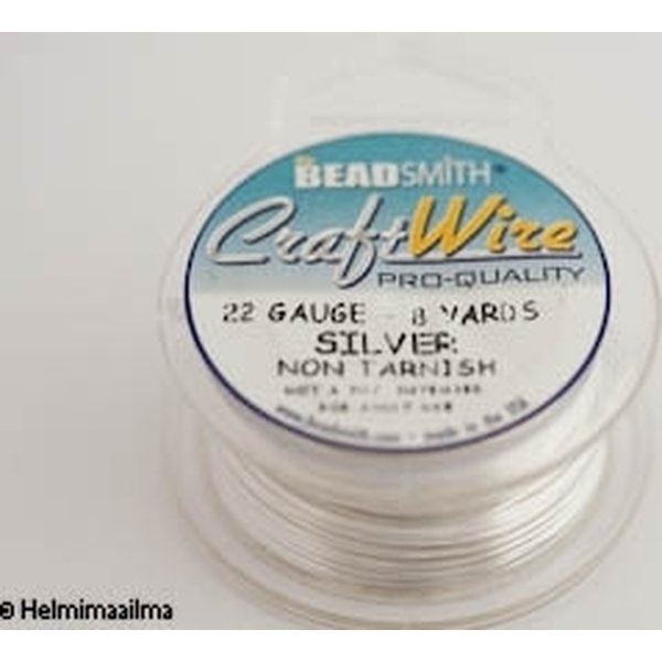 CraftWire tahriintumaton hopea 0,64 mm (22 GA), 7,3 m puola