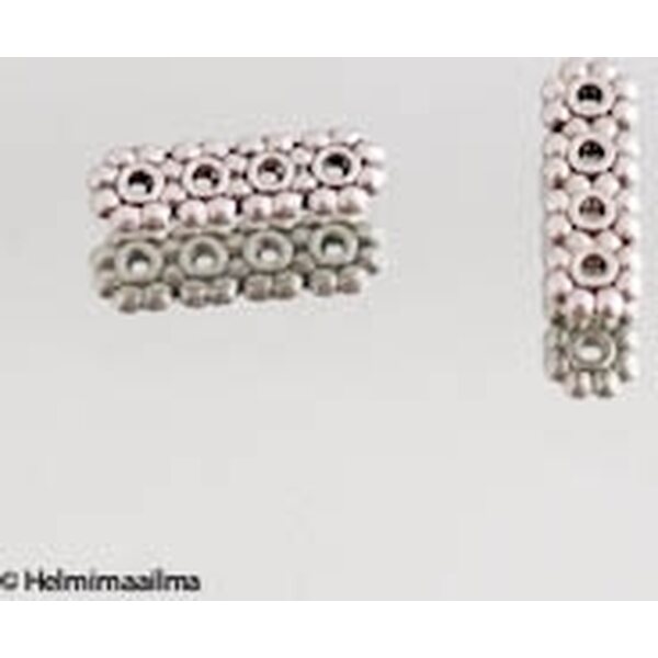 Korunjakaja kukkarondelli 4:lle vaijerille antiikkihopea n. 13,6x4,4 mm, 10 kpl