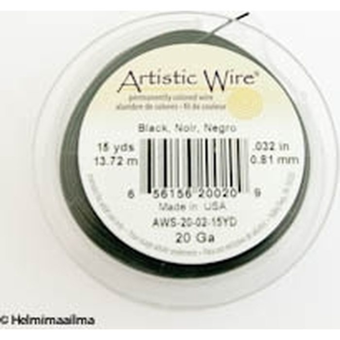 Artistic wire kuparilanka 0,81 mm (20 GA) musta 13,72 m puola