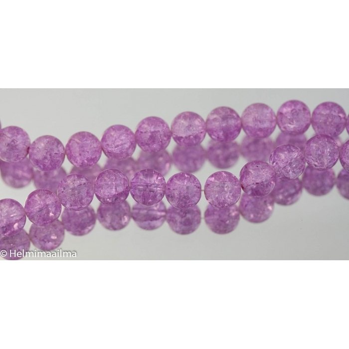 Särölasihelmi vaalea violetti pyöreä 12 mm, 10 kpl