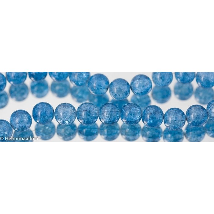 Särölasihelmi sininen pyöreä 10 mm, 10 kpl