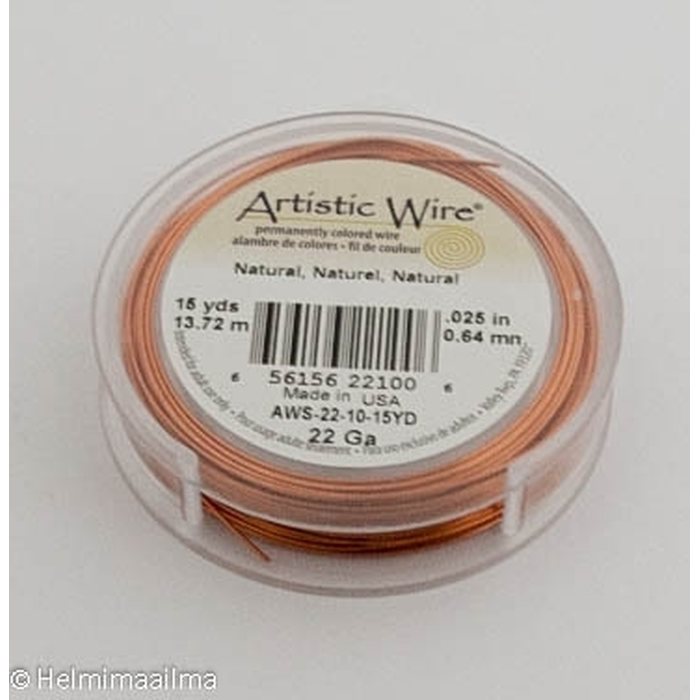 Artistic Wire kuparilanka 0,64 mm (22 GA) väri kupari, 13,7 m puola