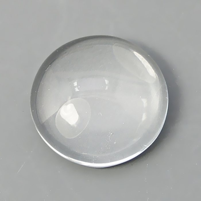 Lasikapussi kirkas puolipyöreä 12 mm (paksuus ~6 mm), 8 kpl