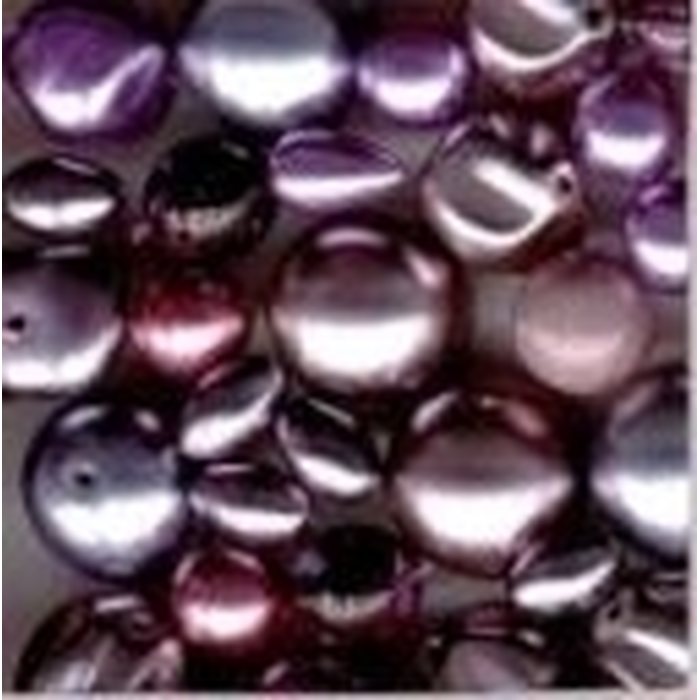Estrela helmiäislasihelmilajitelma violetit helmet, 100 grammaa