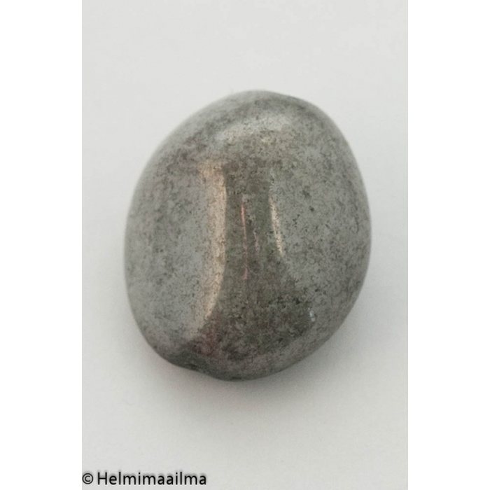 Estrela helmiäislasihelmi iso pallukka 24 x 20 x 12 mm, harmaa kivikuvio, 1 kpl