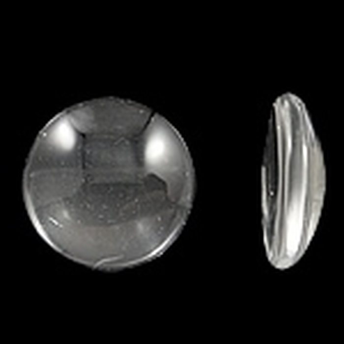 Lasikapussi kirkas puolipyöreä 18 mm (paksuus ~5 mm), 5 kpl