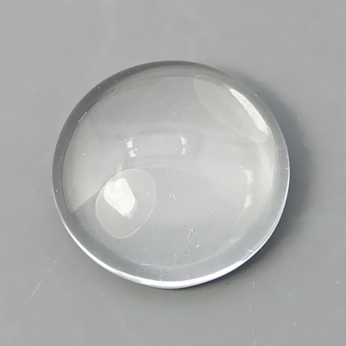Lasikapussi kirkas puolipyöreä 12 mm (paksuus ~4 mm), 10 kpl