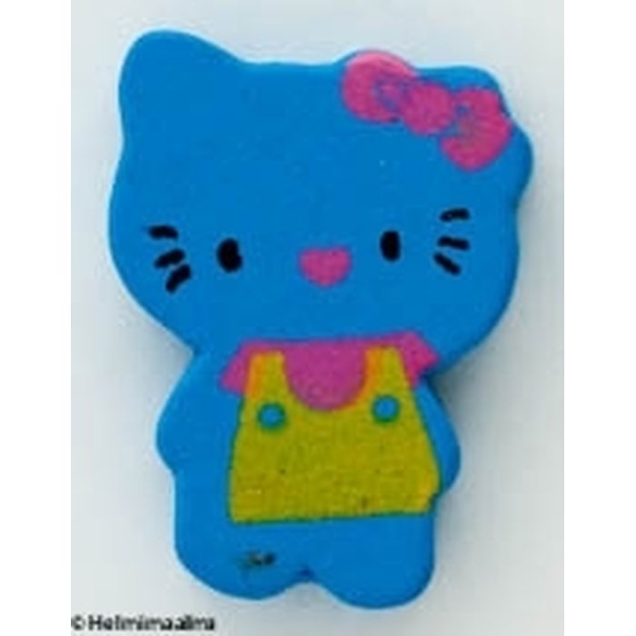 Puuhelmi Hello Kitty 24 mm sininen, 1 kpl