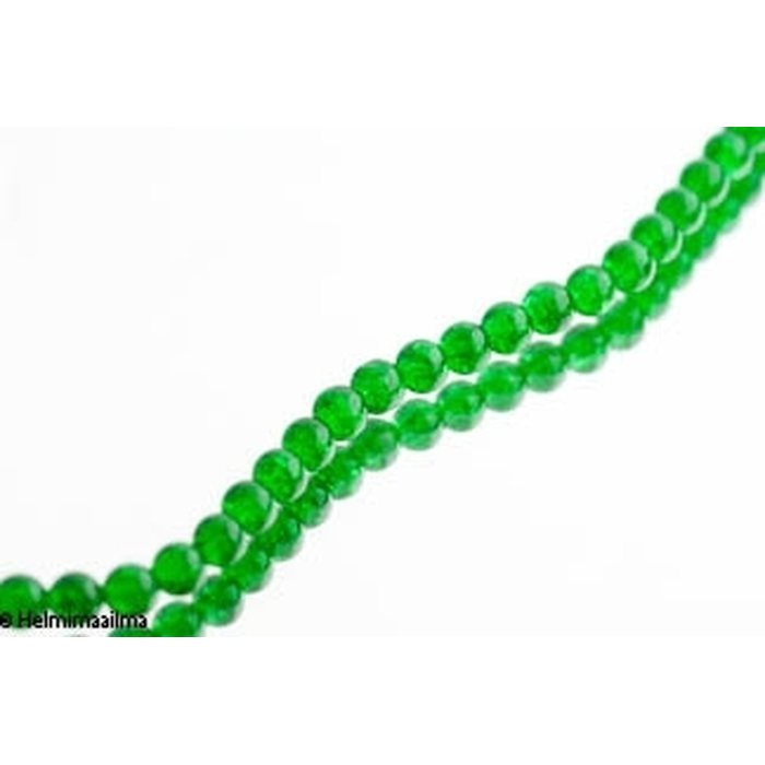 Särölasihelmi pyöreä 10 mm vihreä, n. 81 cm nauha